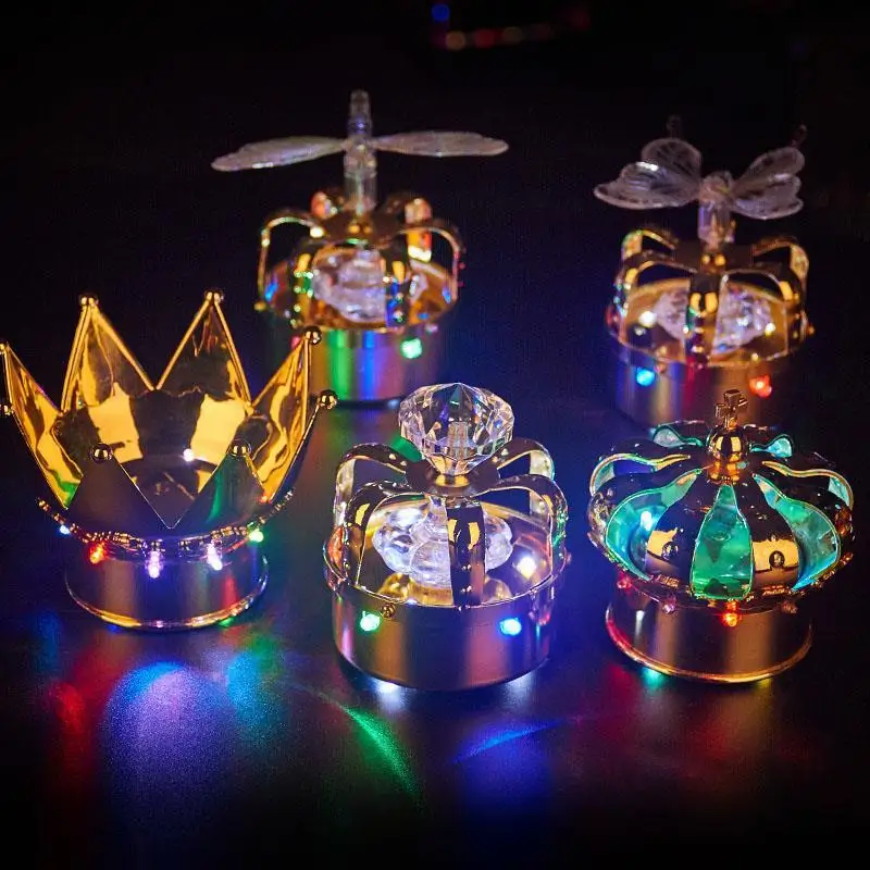 Bastón estroboscópico con forma de corona de champán para bar, barra de vino creativa con luz Led para carreras de caballos, botella luminosa