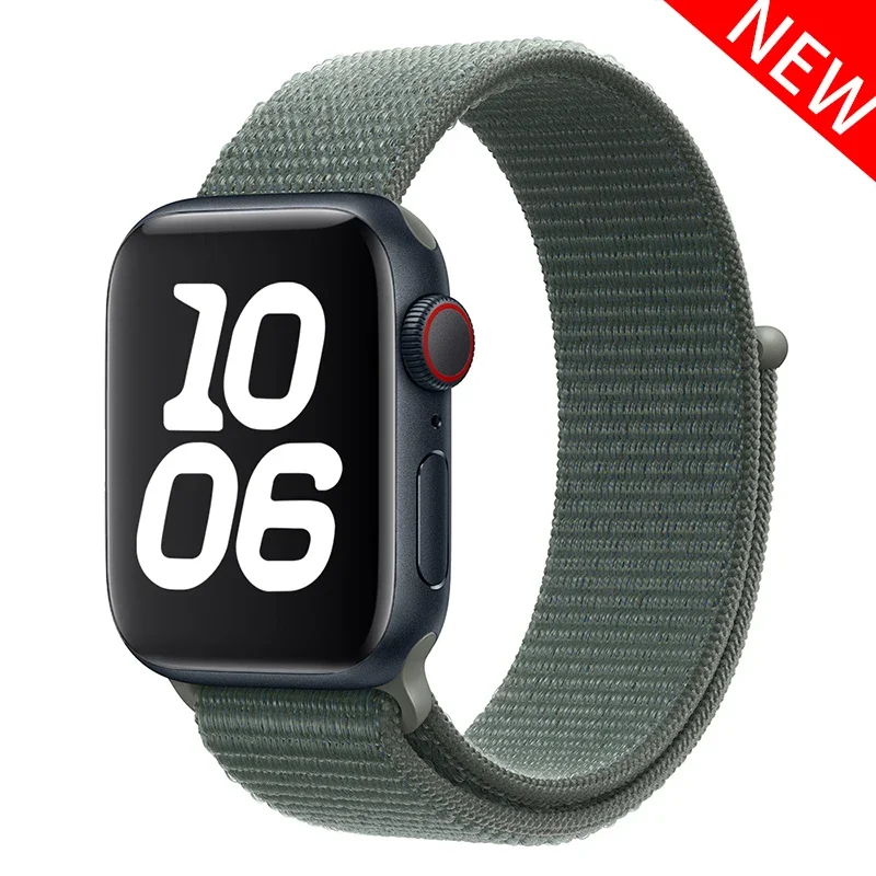Nylon Loop Strap for Apple Watch Band 46mm 40mm 44mm 45mm 42mm 41mm 38mm Smart Belt Bracelet for IWatch Ultra 49mm 8/7/6/SE/5/4