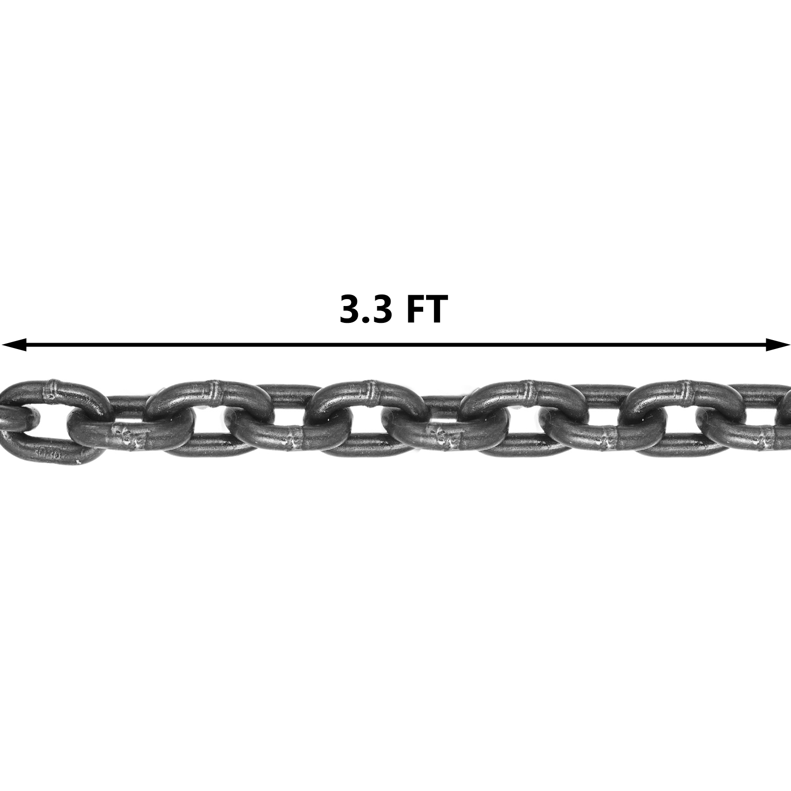 VEVOR 4T Chain Sling - 1M / 2M x 8MM Four Leg with Powder Coating Steel Hook - Grade 80 High Temperature Resistance for Lifting