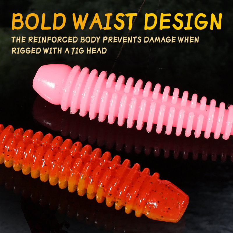 2023 HOT Impact Ring Shad Fishing Lure Soft 63mm 80mm 97mm Plastics Baits Swimbait Jigging LureBait perch Lures