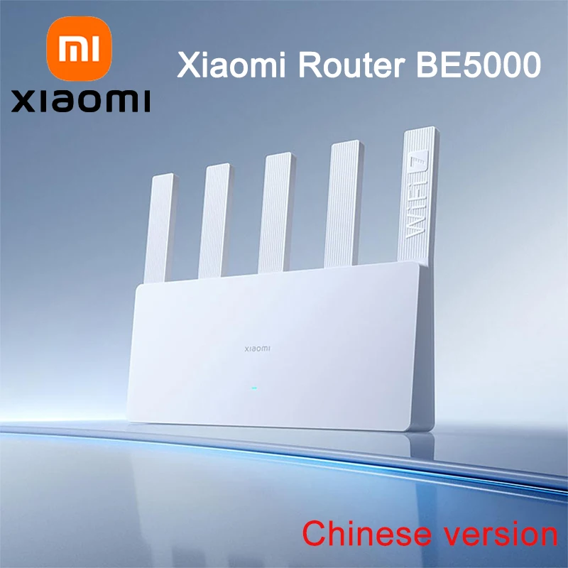 Xiaomi Router Be5000 2.5G Wifi 7 Router Mesh Group 2.4GHz 5GHz MLO Dual Band Works with Xiaomi mijia App Network Fiber optic