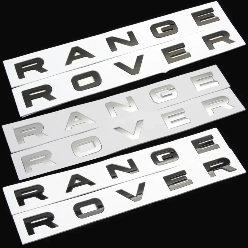 3d логотип ABS с буквами, значок на капот автомобиля, наклейка для эмблема Range Rover L320 L322 L405 L494 Vouge Discovery Evoque, аксессуары