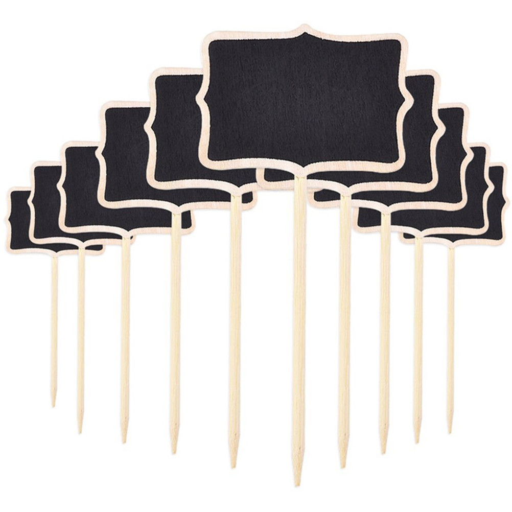 10 pz Mini lavagna etichette dispensa decorare Tag legno Mini lavagna bambino lavagna bambini