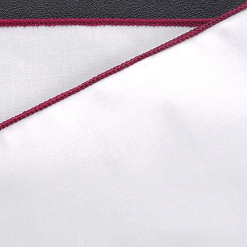 ผ้าเช็ดหน้าสีขาวสำหรับผู้ชายผ้าเช็ดหน้าสีขาว24ซม. กระเป๋าสี่เหลี่ยมหรูหราสำหรับงานแต่งงานธุรกิจงานปาร์ตี้