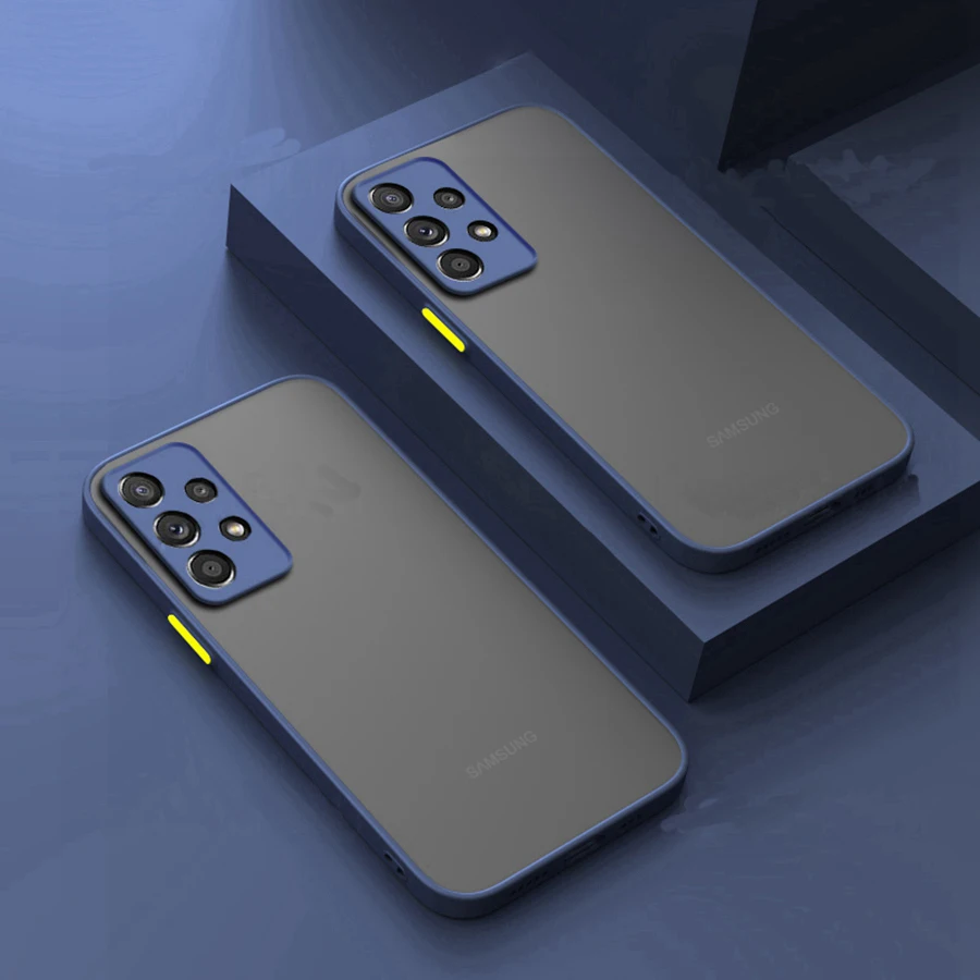 Armadura a prueba de golpes mate funda para Samsung Galaxy A72 A04 A52 A42 A32 A22 M52 A33 A53 A73 M23 M53 M33 5G A23 A13 M13 cubierta de parachoques