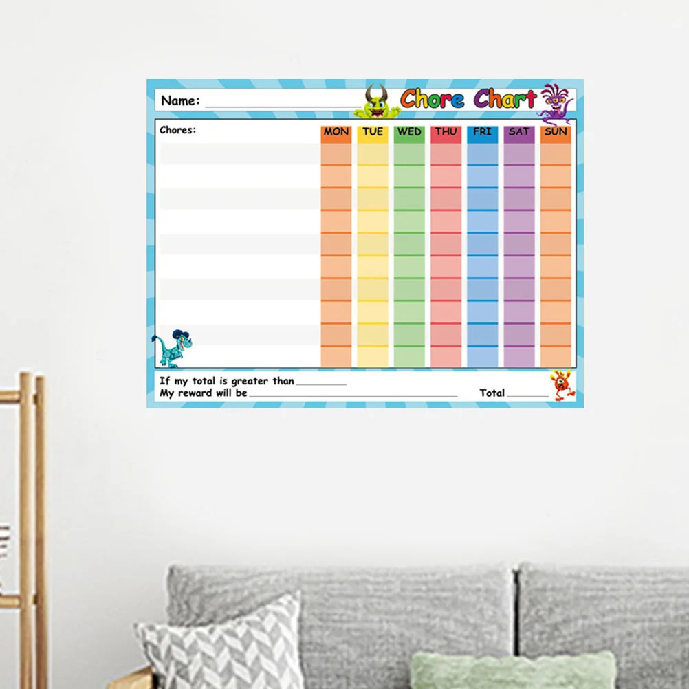PVC selbstklebender Whiteboard-Papier-Wandaufkleber, Cartoon-Muster, einfach anzubringen, glatte Oberfläche entfernen, ungiftig