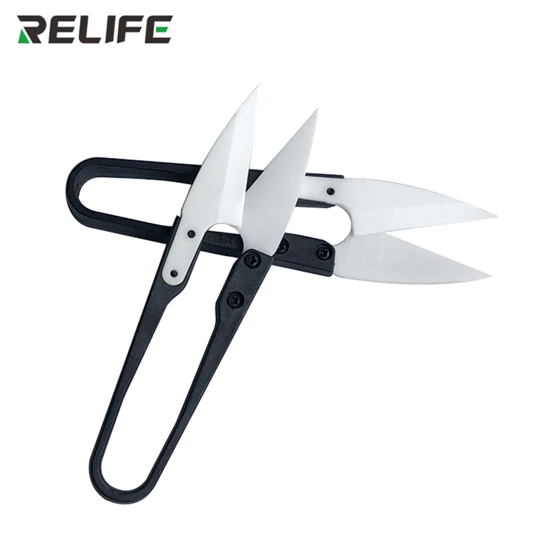 RELIFE-tijeras en U con aislamiento de cerámica RL-102, tijeras especiales de alta dureza para reparación de baterías, herramienta de Cabl de batería cortada