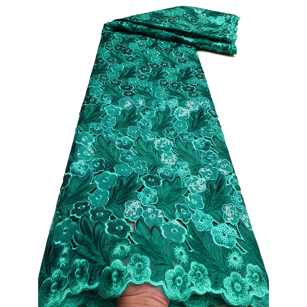 2025 Hoge kwaliteit Franse tule kant stof Afrikaanse pailletten netto borduurwerk kant stof Nigeriaanse voor vrouwen bruiloft jurk naaien