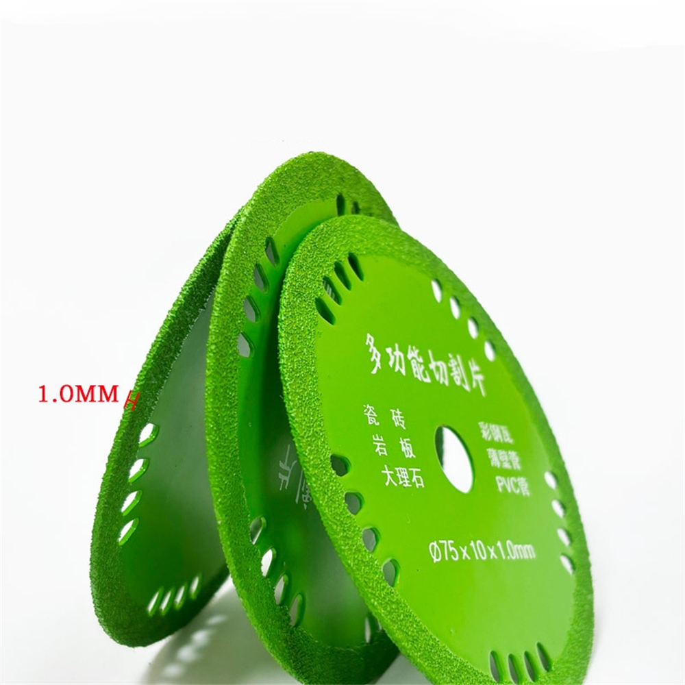 75mm Glass Cutting Discs 3 Inch 10mm Diamond Marble Saw Blades Jade Crystal Wine Bottles Grinding Cutting Grinding Discs Tools