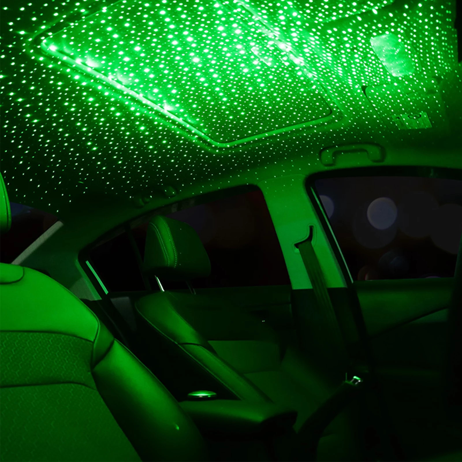 Romántico LED para techo de coche, proyector de luz nocturna de estrella, atmósfera, lámpara de galaxia, Lámpara decorativa USB, luz de decoración Interior de coche ajustable