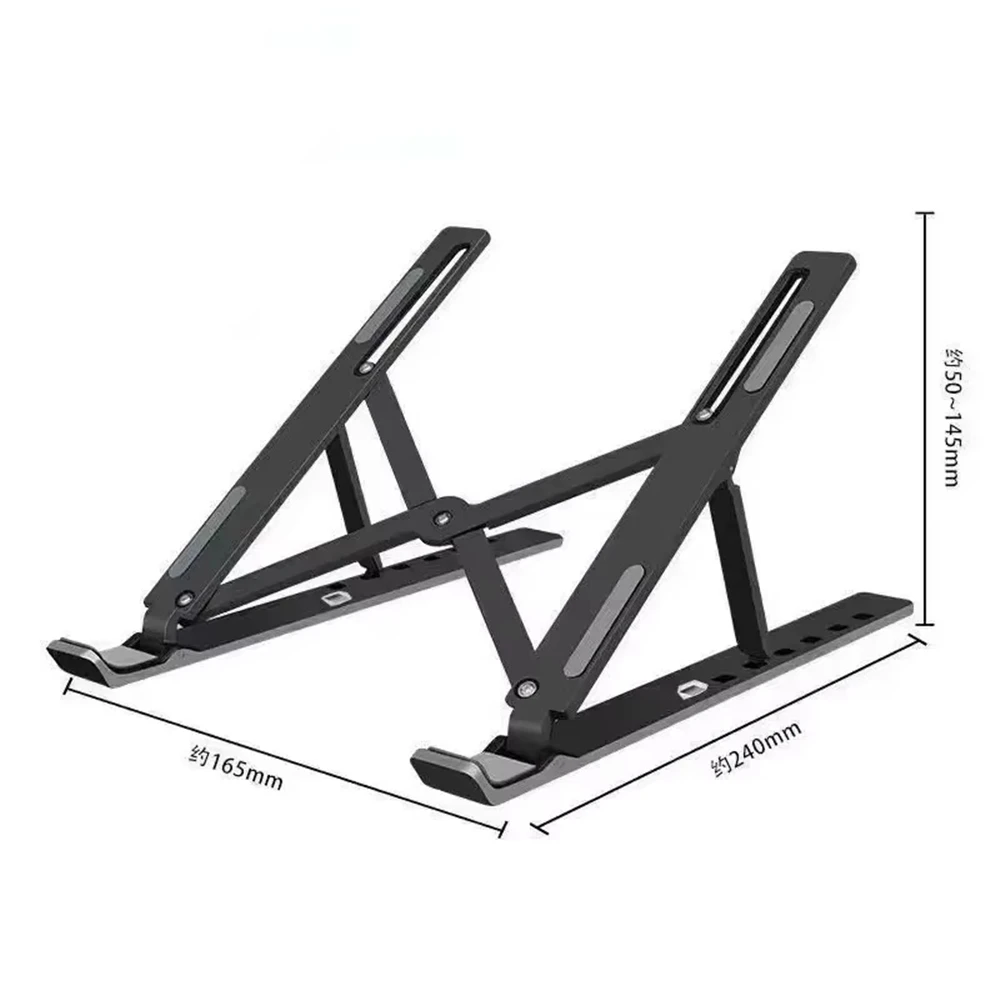 Soporte plegable para ordenador portátil, soporte de refrigeración para portátil, soporte ergonómico ajustable para Base, accesorios para tableta y portátil