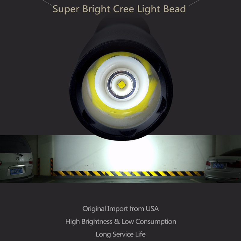 Bate de béisbol linterna LED impermeable, bastón superbrillante, antorcha de aleación de aluminio para emergencia, autodefensa, iluminación al aire libre