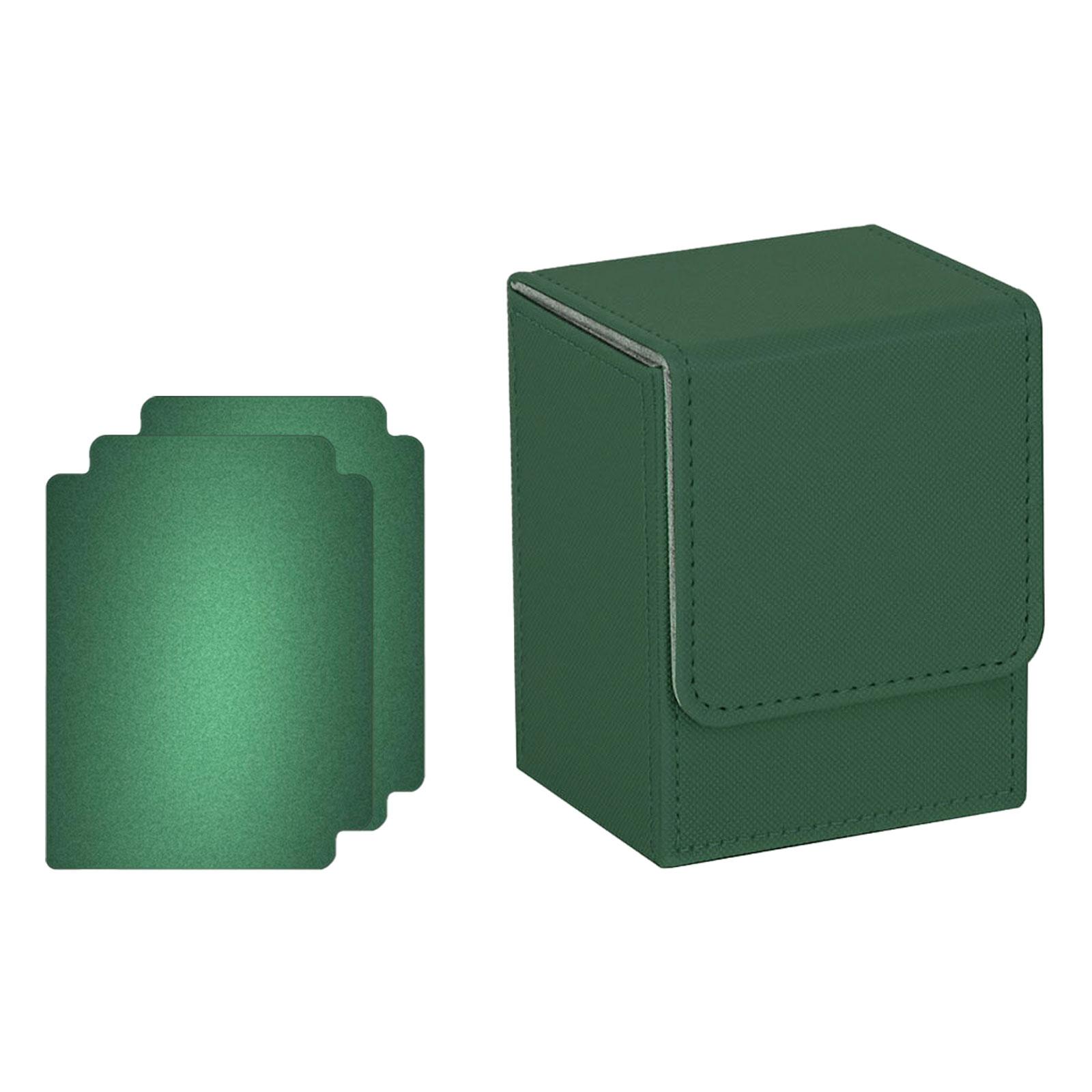 กล่องสำรับไพ่ซื้อขายน้ำหนักเบามี100ทนทานพร้อมที่กั้นสำหรับการ์ดสะสม TCG