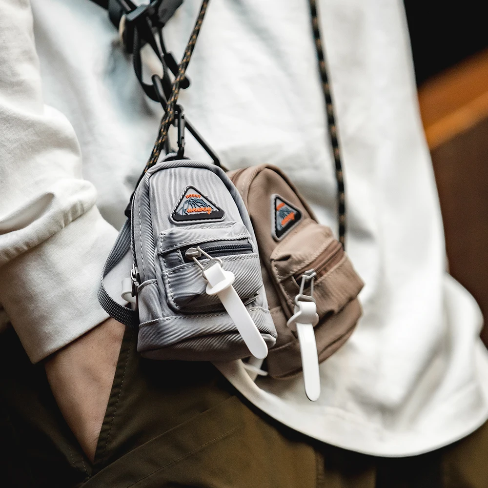 Maden Mountain Series Mini Functionalแขวนกระเป๋าขนาดเล็กกลางแจ้งเอวกระเป๋าหูฟังสําหรับผู้ชายและผู้หญิง