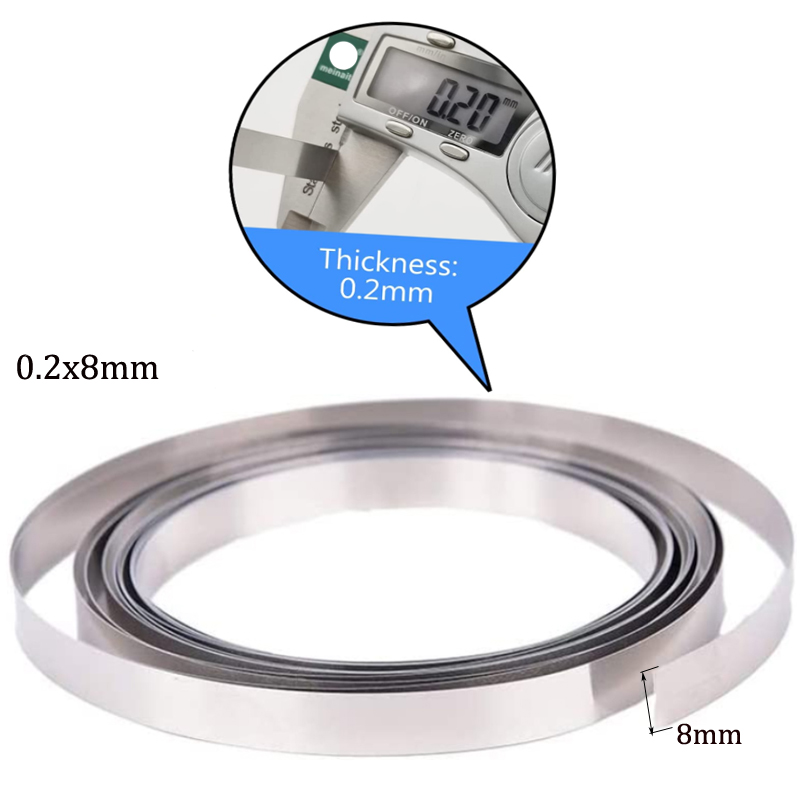 Striscia di nichel 1-10 metri 1P-4P per batteria Li 18650 Saldatrice a punti Attrezzatura per saldatore Cintura in nichel per pacchi batteria
