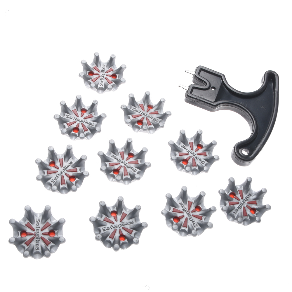 10Pcs Weiche Golf Schuh Spikes Metall Gewinde Studs Ersatz Twist Schuh Spikes Ersatz Set Mit Schlüssel Werkzeug