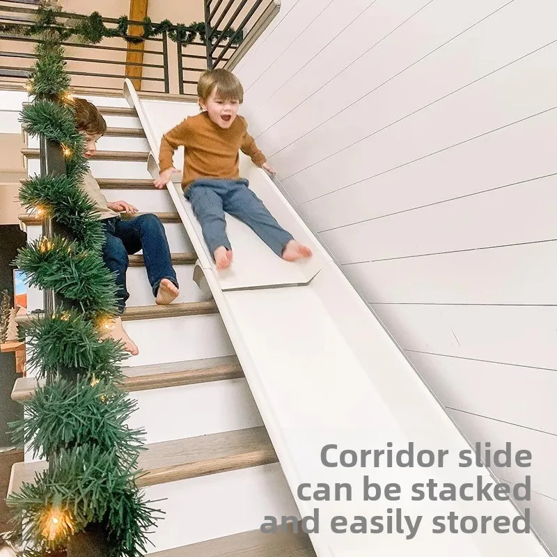 Tobogán de escalera transformable para el hogar para niños, interior, No requiere ensamblaje, tobogán de juego seguro para uso doméstico en el borde del dormitorio