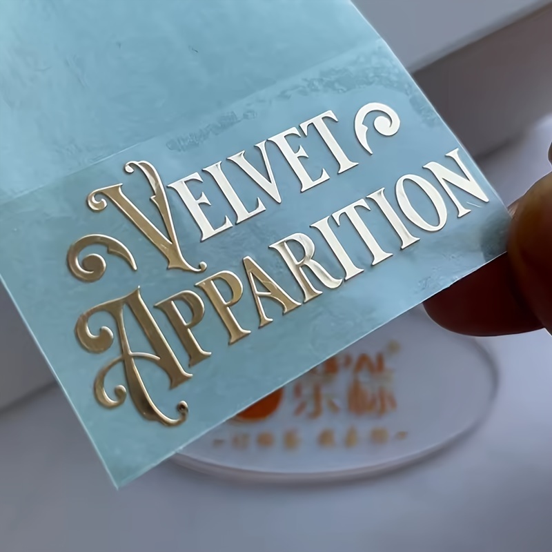 100 STKS Aangepaste Transfer 3D Sticker Glanzend Goud Zilver Transfer Sticker Merk Bedrijf Logo Bruiloft Gepersonaliseerde Transfer Stickers