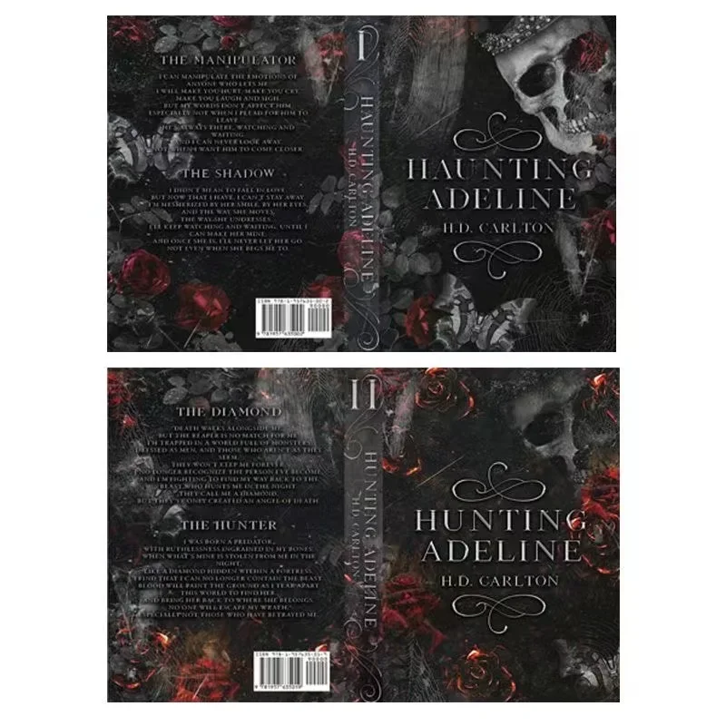 Juego de 2 libros Haunting Adeline Cat and Mouse Duet de H. D. Carlton Libro de bolsillo en inglés