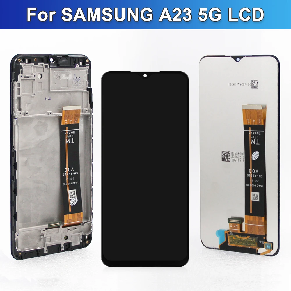 6.6 "สําหรับ Samsung A23 5G A236 จอแสดงผล LCD Touch Screen Digitizer ASSEMBLY สําหรับ Samsung A236B A236U A236U1 LCD