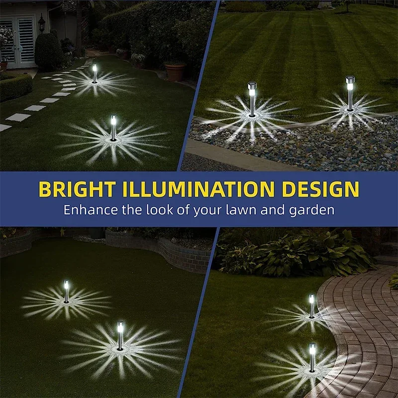 10Pack Solar Außen Lichter Garten Laterne Solar Lampe Wasserdicht Landschaft Beleuchtung Pathway Yard Rasen Garten Dekoration