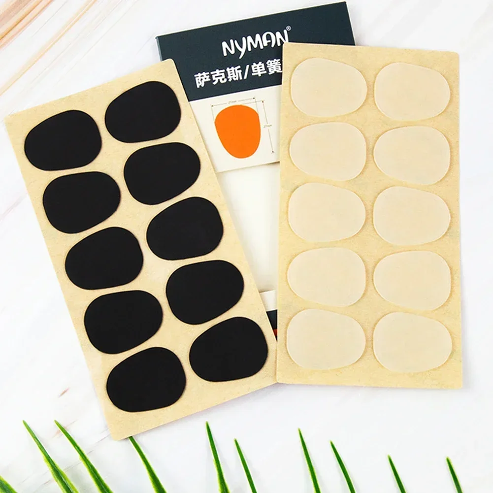 10 Uds. De parches para boquilla de saxofón, cojines para saxofón y clarinete agudos/alto/tenor, cojines de silicona para saxofón de 0,5mm/0,8 Mm