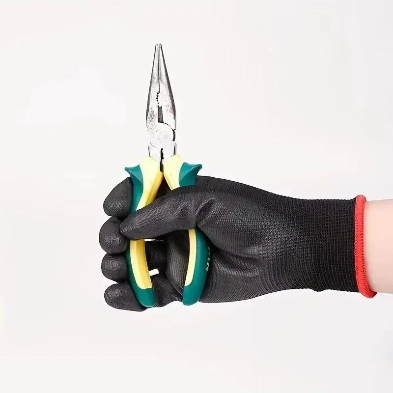 10 pares de guantes de seguridad duraderos: protección ESD antideslizante, resistente al desgaste para jardinería y carpintería