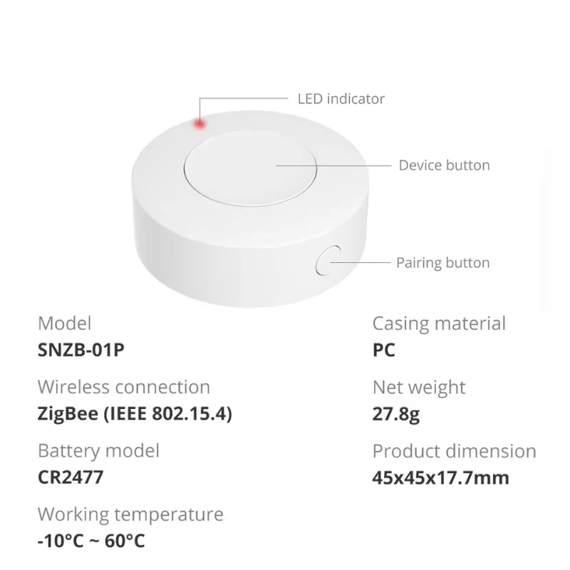 SONOFF SNZB-01P SNZB-02P SNZB-03P SNZB-04P Zigbee Датчик двери, окна, температуры, влажности, датчика присутствия человека, мостовой шлюз