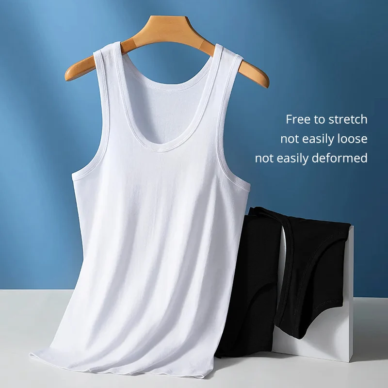 Plus rozmiar bawełna 3XL.4XL kamizelka męska młoda męska seksowna moda sportowa kamizelka z najniższym stanem w średnim i starszym wieku kamizelka plus size