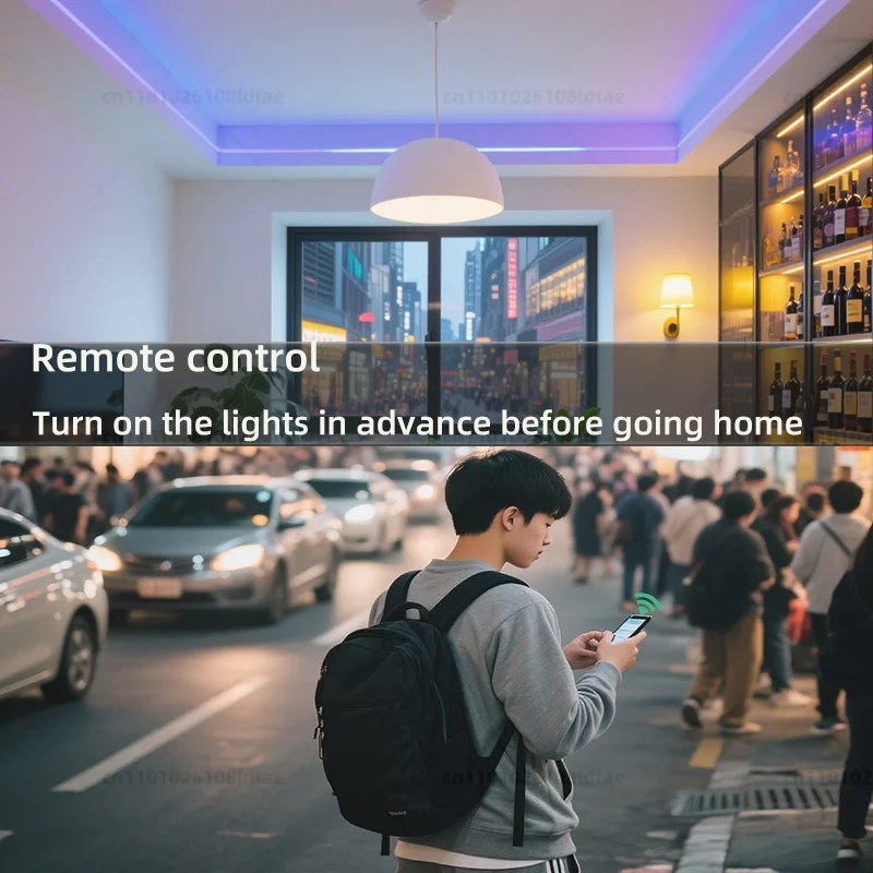 Bombilla LED inteligente E14 Tuya WiFi, luz de vela de 220V, 9W, 7W, 5W, lámpara regulable RGB, aplicación de Control por voz, funciona con Alexa y Google Home