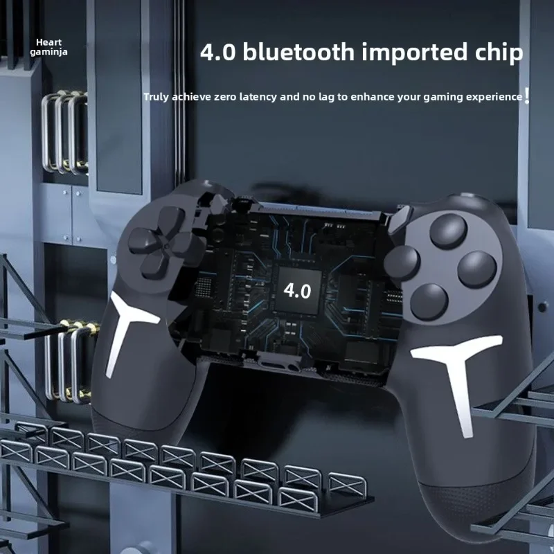 GAMINJA Wireless Gamepad with 6-Axis Gyroscope Dual Vibration Touch Pad - Bluetooth Controller for PS4 PS3 Console And PC