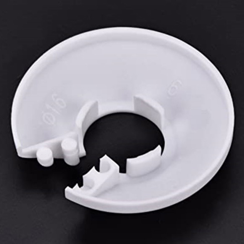 Collares de tubería de radiador para grifo de ducha, Válvula angular, cubierta decorativa, anillos de plástico a presión, protectores de Caño para tuberías de drenaje, 5 uds.