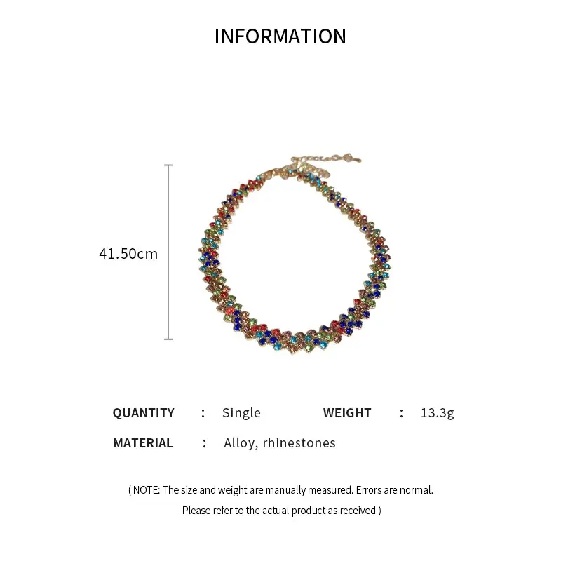 Collana girocollo di lusso con strass pieni lucidi per le donne Collane di cristallo geometriche personalizzate Regali per feste di gioielli da sposa