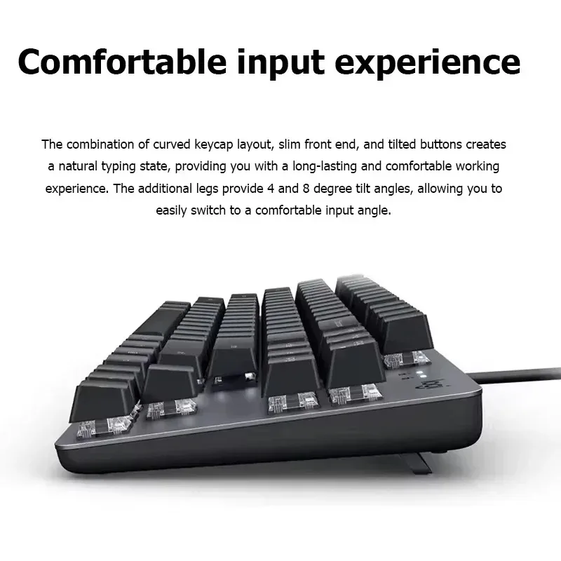 Custom Russian K845 Wired Ergonomic Office Pc Phone Mobile Gamer Computer Laptop Tablet Mechanical Gaming RGB Keyboard