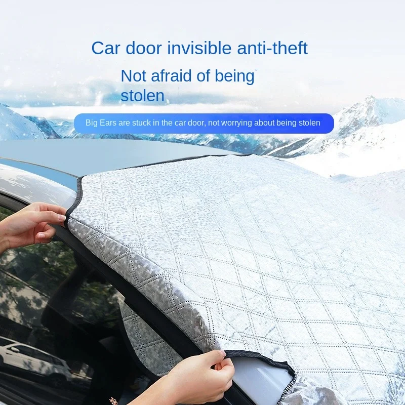 Zonnescherm Cover Auto Voorruit Sneeuw Zonnescherm Waterdichte Protector Auto Magnetische Cover Auto Voorruit Cover