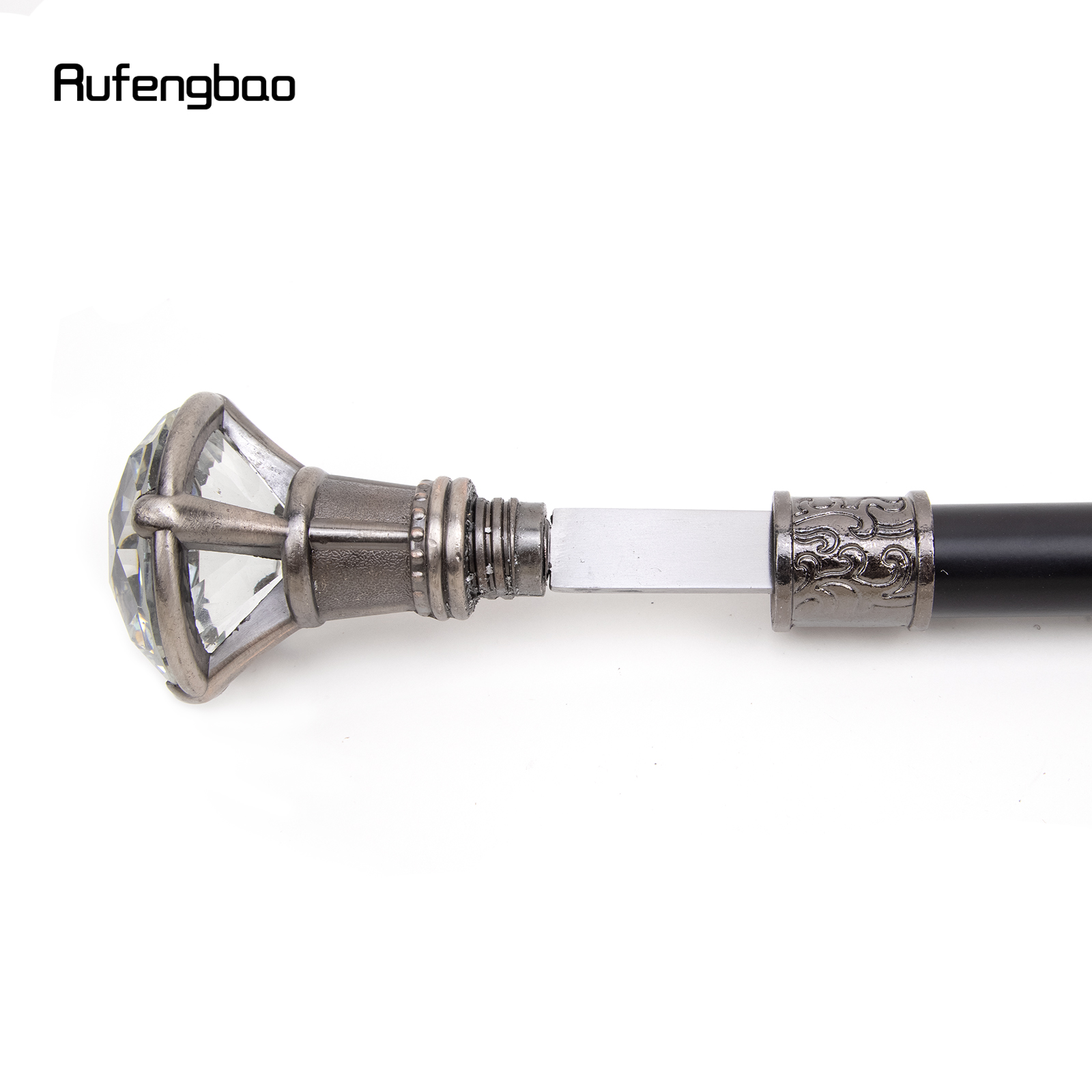 ダイヤモンドタイプのウォーキングスティック,隠されたプレート,自己防衛,杖,コスプレスティック,93cm