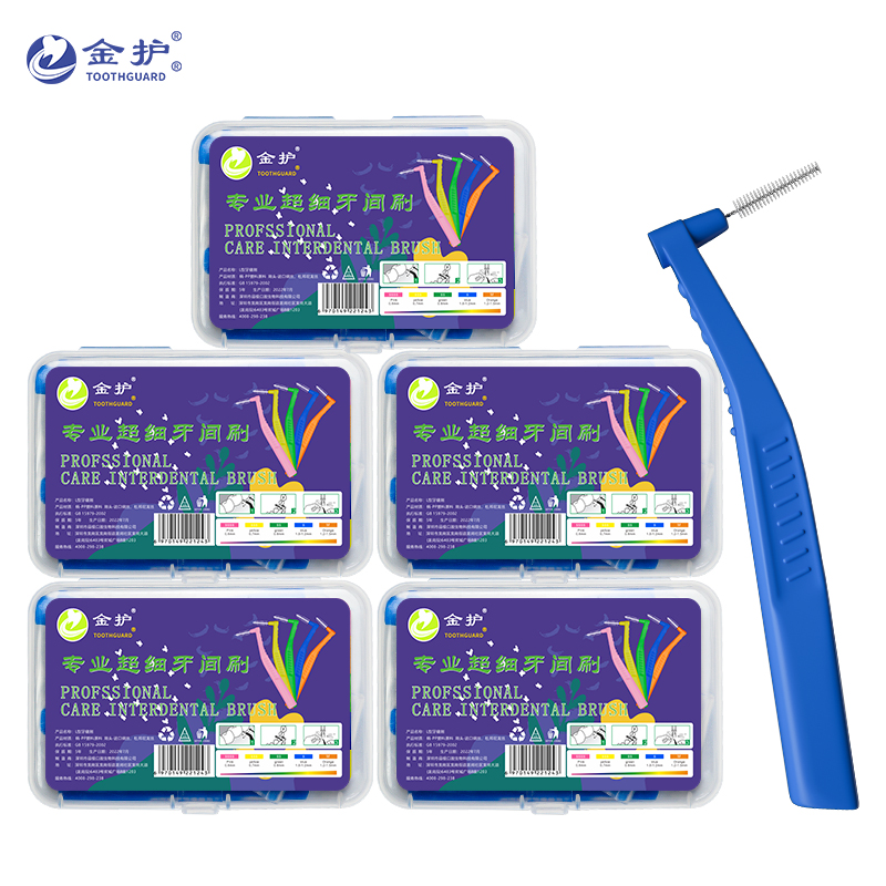 Cepillo Interdental en ángulo para aparatos de ortodoncia, Micro cepillo suave para limpieza de soportes dentales, cepillos de mango corto en forma de L
