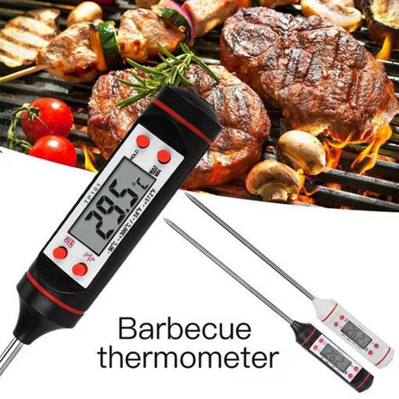 1pc Food thermometer, made of non-toxic ABS material, with stable performance, used for cooking and grilling, meat and candy