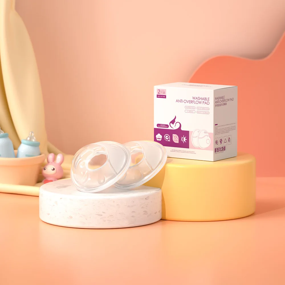 Coletor de leite materno wearable escudo silicone amamentação prevenção de vazamento lavável almofadas anti-transbordamento reutilizáveis almofadas de enfermagem
