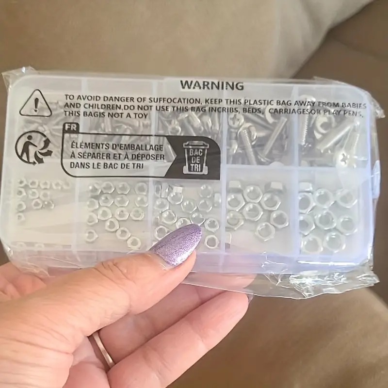 320pcs Premium Stainless Steel Screw and Nut Assortment Kit - Corrosion-Resistant, Snap-in Nuts, M2 to M5 Sizes - Ideal for DIY,