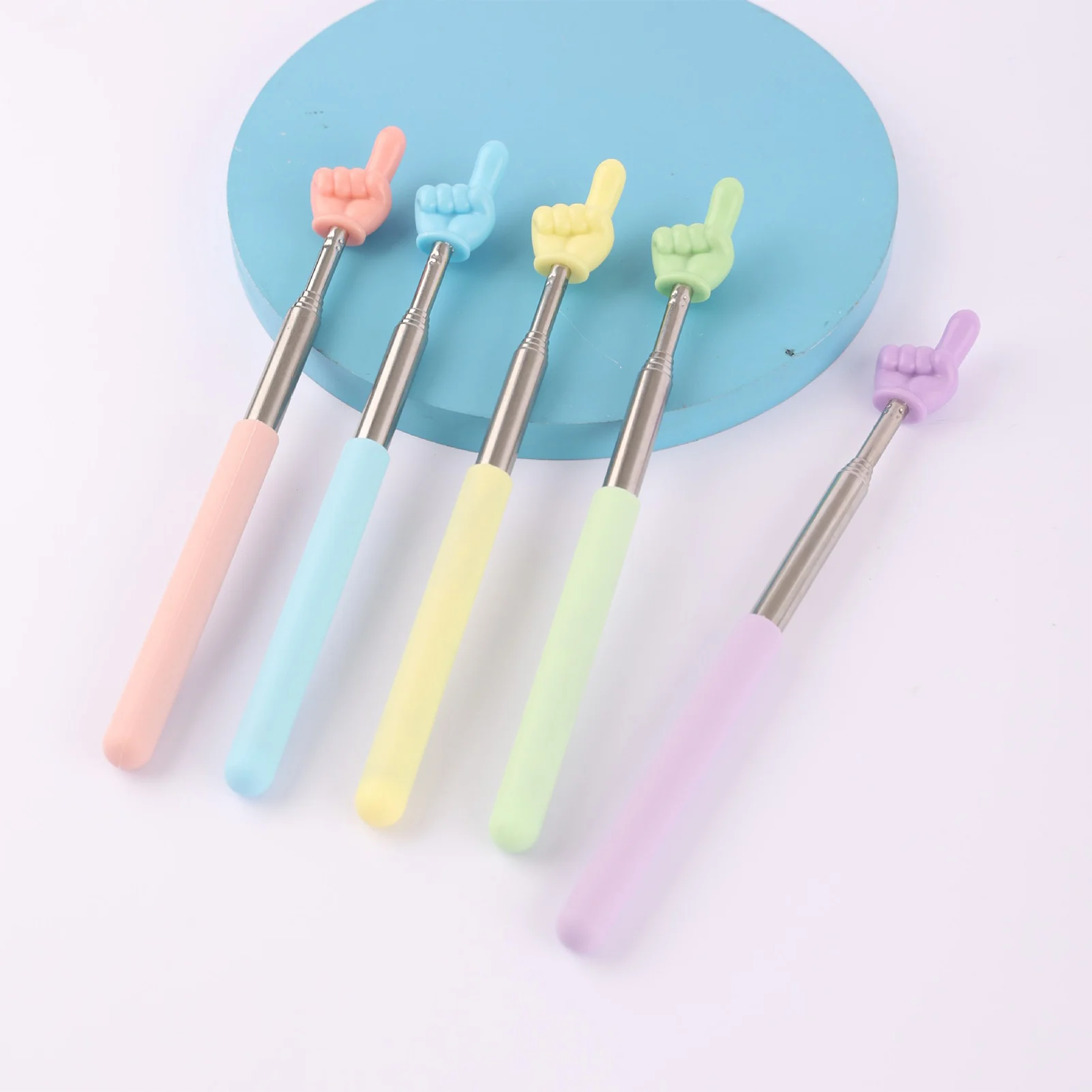 Macaron couleur 68 cm rétractable doigt lecture bâton télescopique enseignant pointeur enseignant main pointeur pour salle de classe enfants lecture