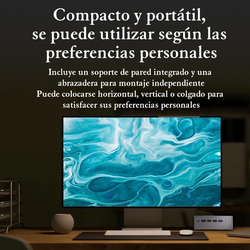 Mini PC Microdata N100 con Win11 64 bit,Intel Alder Lake N100 8GB de RAM, 256GB, SSD, Wifi, BT, 1000M, LAN