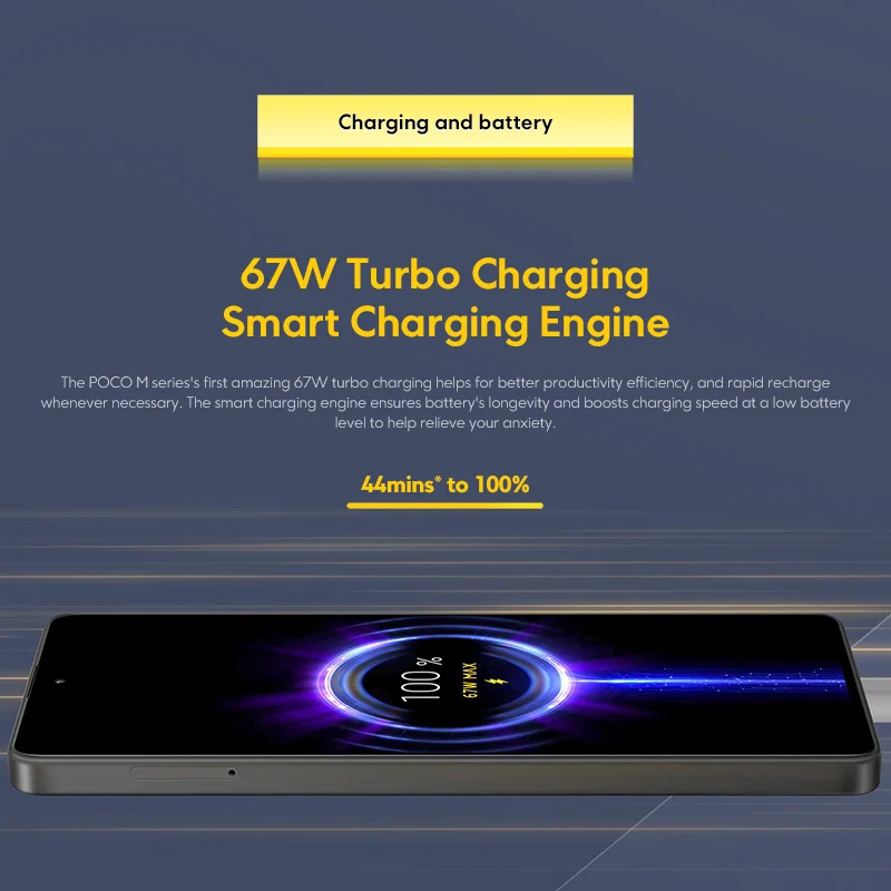 POCO M6 Pro Versión Global Helio G99 Ultra 120Hz Flujo AMOLED 64MP Triple Cámara con carga turbo OIS 67W