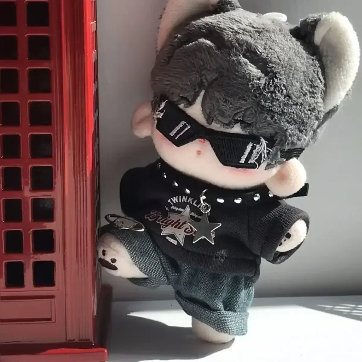 Labubu ubrania dla lalek amerykański hip-hop, V1 V2 akcesoria odzieżowe dla lalek, projektant ubrań Labubu, 15/17cm lalka zabawka
