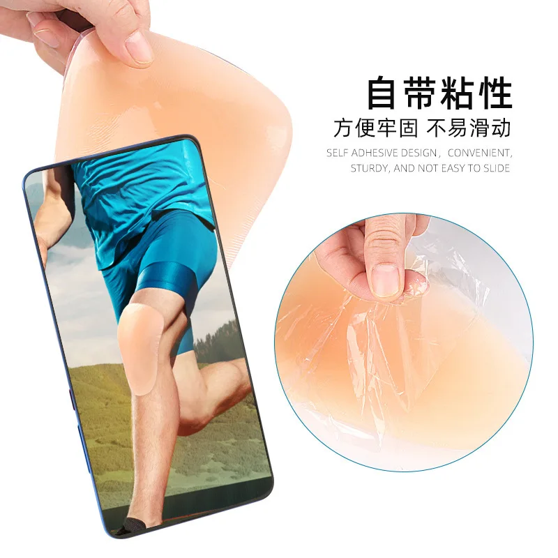 Anti-DROP Pad ซิลิโคนบาสเกตบอลอุปกรณ์ป้องกันกีฬาซิลิโคนสเก็ตลีลาเข่า Tibia เล่นสกีสเก็ตสวมใส่เข่า Pads
