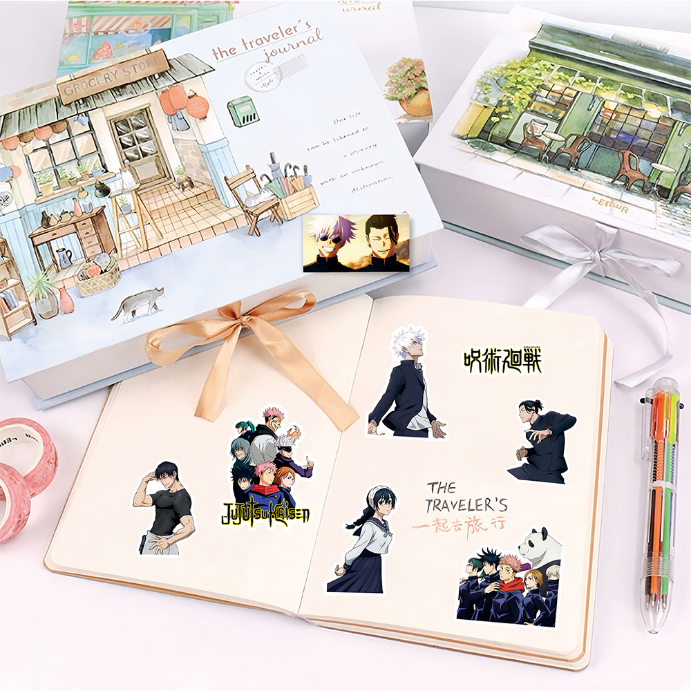 Paquete de pegatinas de dibujos animados de Jujutsu Kaisen, pegatinas de Manga japonesa, monopatín DIY, casco para portátil, coche, juguete para niños, 10/30/80 Uds.