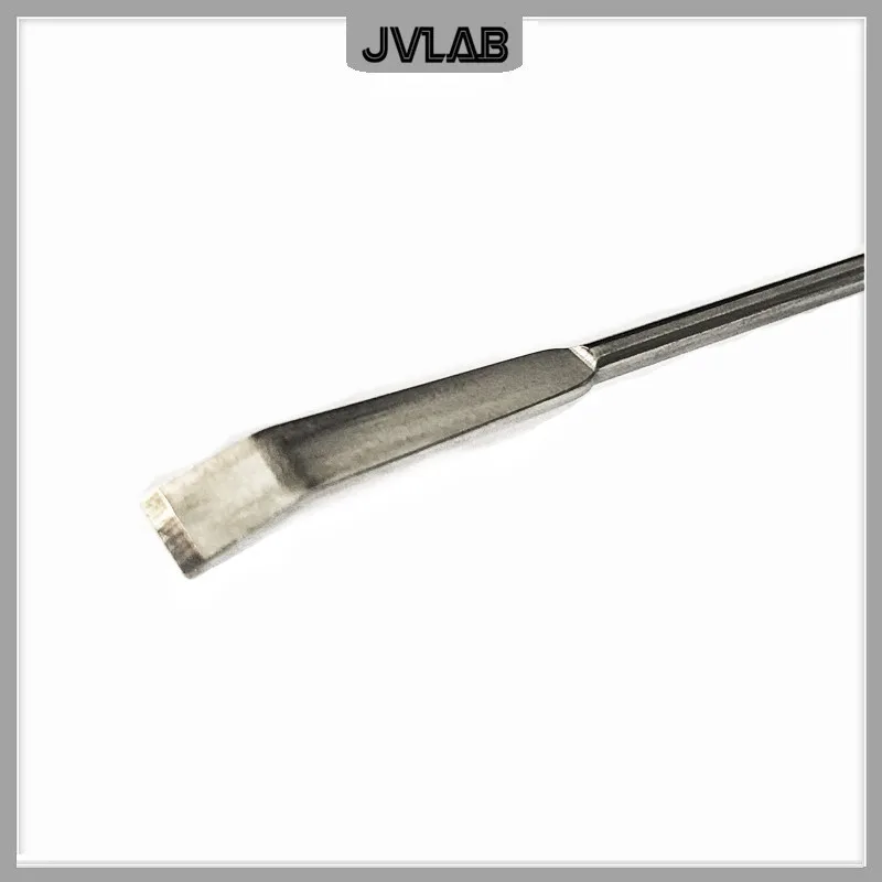 Micro raschietto per farmaci Spatola in acciaio inossidabile Paletta Lunghezza pala 100 mm Cucchiaio per medicinali SUS Trace 10 cm 10/PK