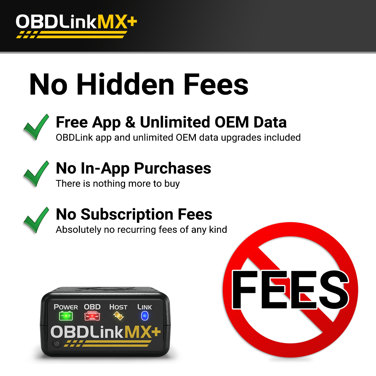 Obdlink mx mais obd2 scanner ferramenta de verificação de diagnóstico para ios android, kindle fogo ou dispositivo windows