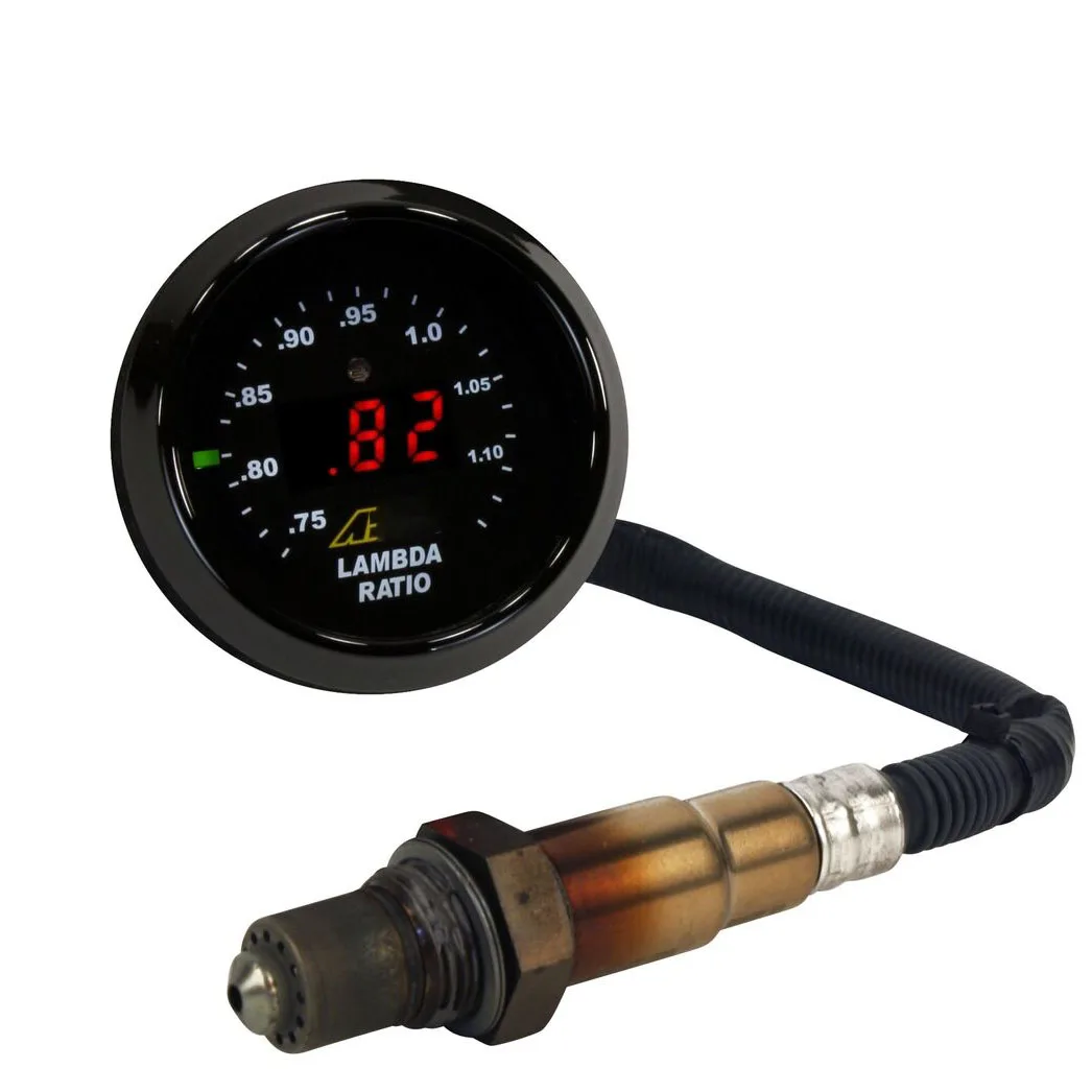 para calibre de banda ancha AEM 30-4110 30-0300 Serie X AFR UEGO Kit de medidor de relación aire-combustible, con LSU4.9 0258017025   17025 Sensor+calcomanía AEM