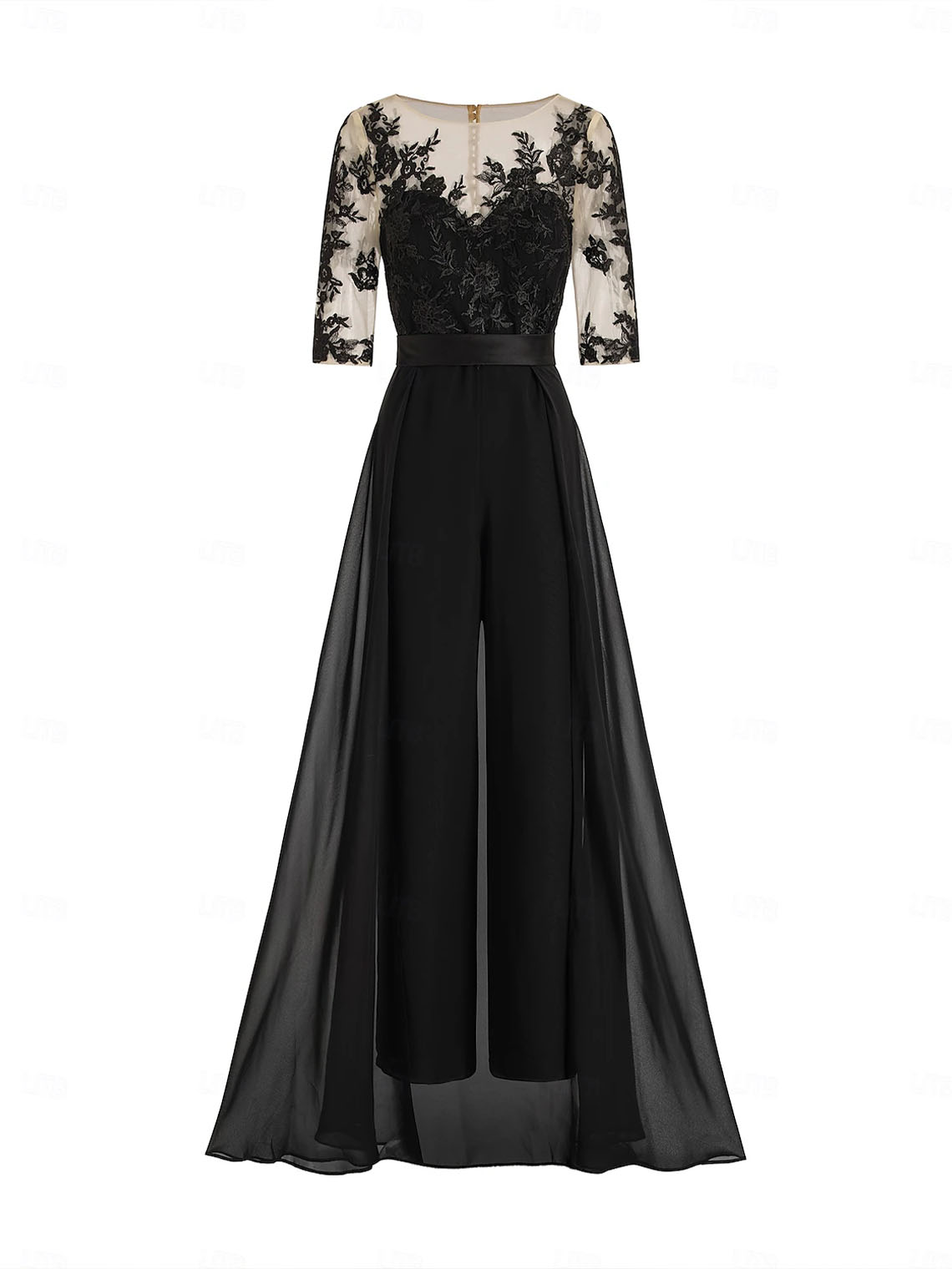 Macacão/terno-calça mãe da noiva vestido formal convidado de casamento elegante festa chiffon renda com apliques 2025 personalizado grátis